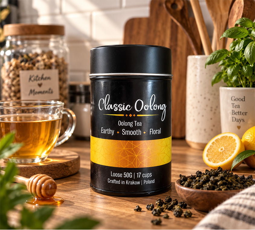 Classic Oolong Leo Tea – klasyczny oolong bez dodatków w metalowej puszce 50g